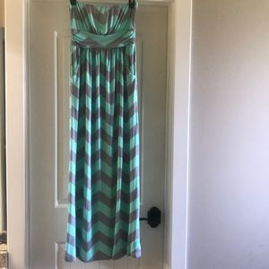 Chevron maxi dress